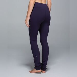 Lululemon Skinny Will Pant *Full-On Luon Black Grape Yoga Athletic Athleisure 4